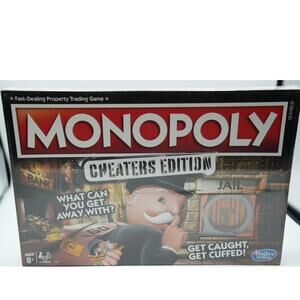 Monopoly Cheaters Edition Board Game Hasbro Family Fun New Sealed